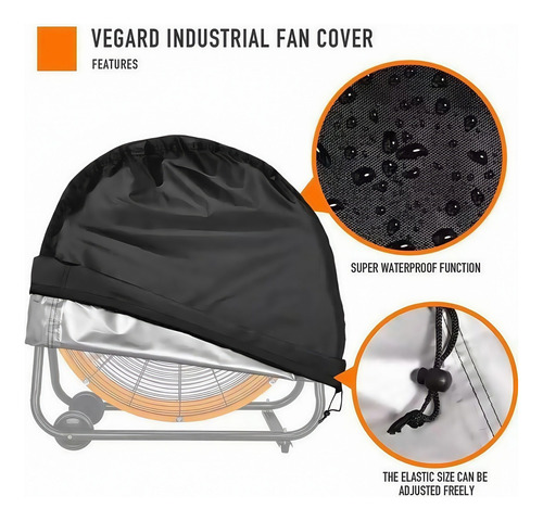 Funda De Ventilador De Tela Oxford De 42 A 47 Pulgadas