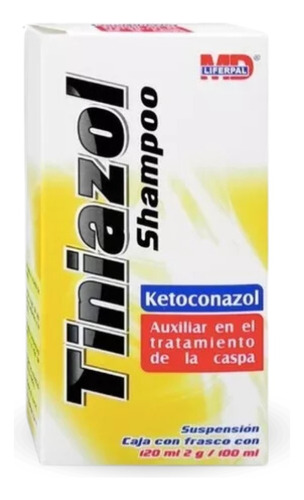 Tiniazol Shampoo Ketoconazol Caspa Seborrea Alopecia 120 Ml