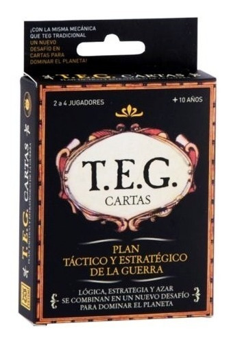 Imagen 1 de 4 de Teg Cartas Juego De Mesa Con Naipes Yetem 80600