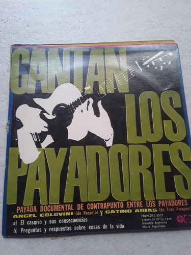 Los Payadores Cantan Payada Documental Flexidisc Ep Kktus