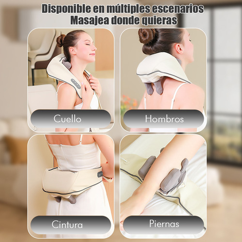 Masajeador Cuello Espalda Hombro Cintura Electrico Con Calor