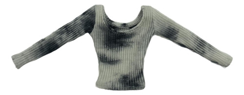 1/6 Top Ajustado De Manga Larga Diy Mini Traje Cuello Bajo