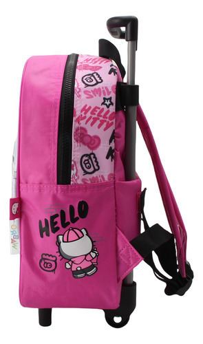 Mochila Escolar Wabro Hello Kitty 12 Pulgadas Espalda Color