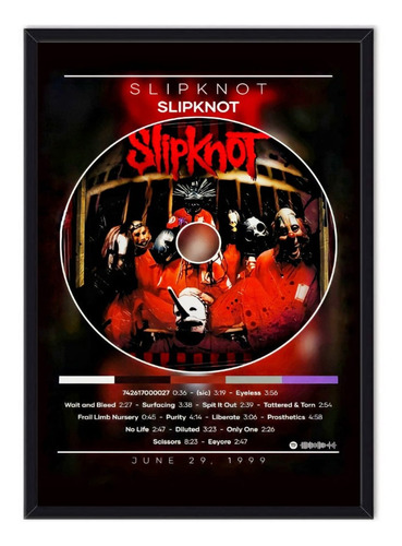 Cuadro Enmarcado - Póster Banda Slipknot 