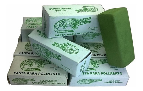 Pasta Para Amolar E Afiar Facas Verde Cromo Jacare 145 Gr