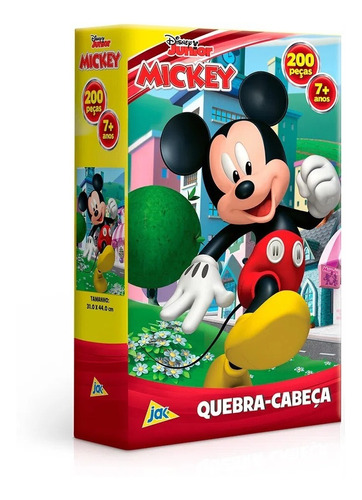 Quebra Cabeça Puzzle 200 Peças Disney Mickey