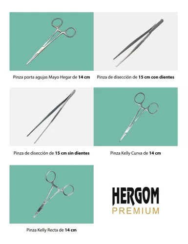 Kit estuche de disección + Pad de Sutura - Marca Hergom Premium – HERGOM  MEDICAL