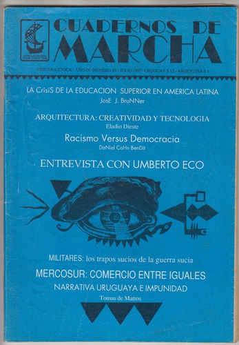 Arte Ulises Beisso Tapa Y Diagramacion Cuadernos Marcha 85