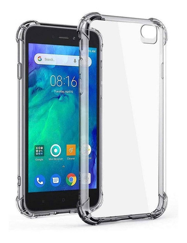 Carcasa Para Xiaomi Redmi Go Transparente + Mica De Vidrio