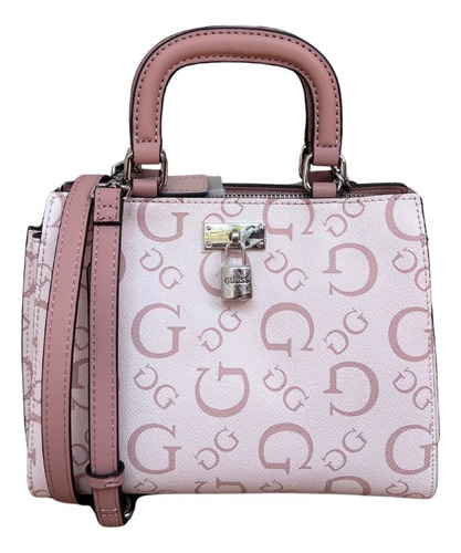 Bolsa Guess Meera Crossbody Monogram Con Correa Larga Mujer