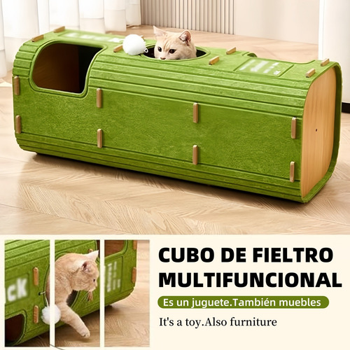 Casa Para Gato Y Perro Con Cojín Dos Capas Cama Cueva 2 En 1