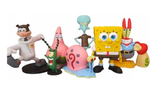 7 Figuras Personajes Bob Esponja