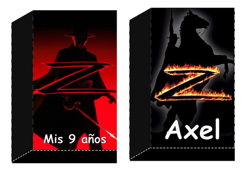 10 Bolsitas Golosineras Con Cierra Sticker El Zorro Serie