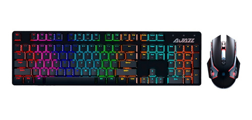 Imagen 2 de 5 de Combo Teclado Mecanico + Mouse - Ajazz Watcher Ii Pro Negro
