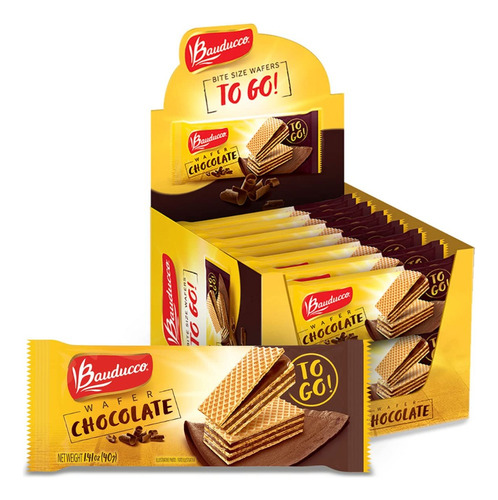 Bauducco Mini Crujiente De Galletas De La Oblea, Chocolate