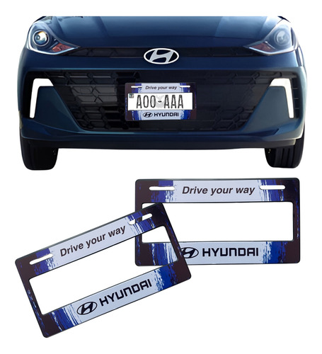 Par De Marco Portaplacas Hyundai