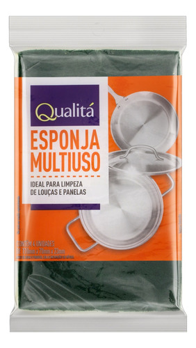 Esponja Multiuso Qualitá 4 Unidades