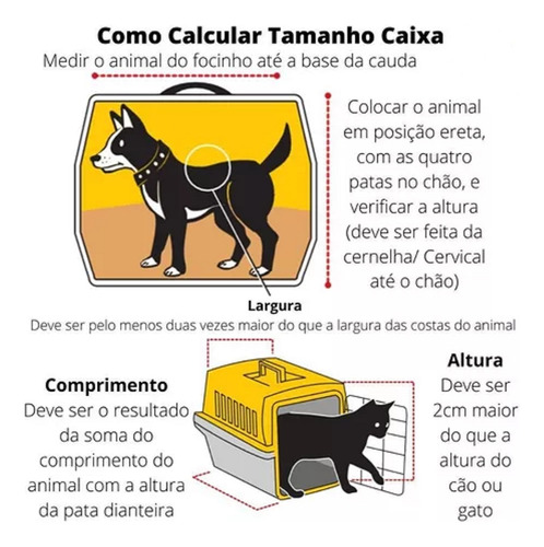 Caixa Transporte N4 Cães Pug E Gato E Tapete Higienico Dog
