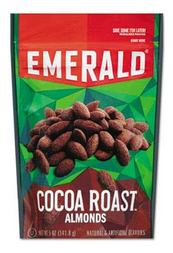 Almendras Tostadas Con Cacao Emerald, 5 Oz, 6/caja