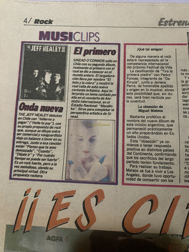 Suplemento Estreno Del Diario La Tercera Año Diciembre 1990 (Usado)