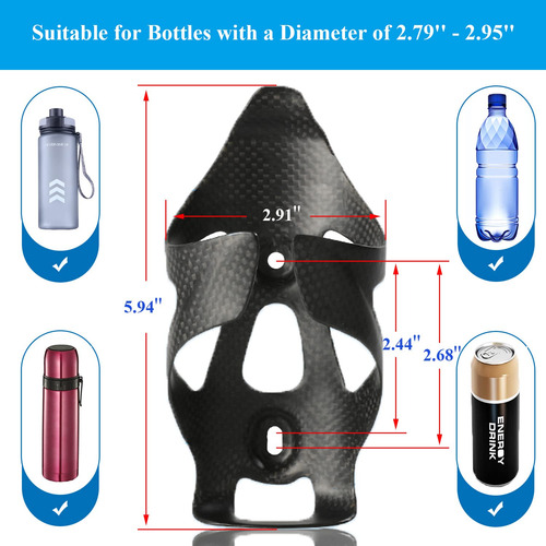 Tpard Soporte Para Botella De Agua De Fibra De Carbono Para