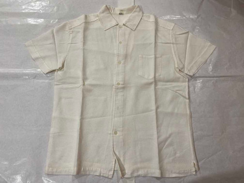 Camisa Bachino Manga Corta Blanca L Usada