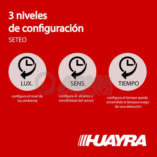Sensor De Movimiento 180° Alta Frecuencia Huayra