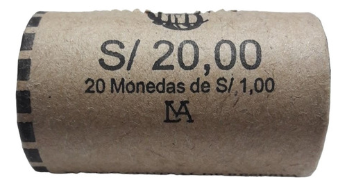 Cocodrilo Tumbes Cono Rollo X 20 Monedas Nuevas No Circulada