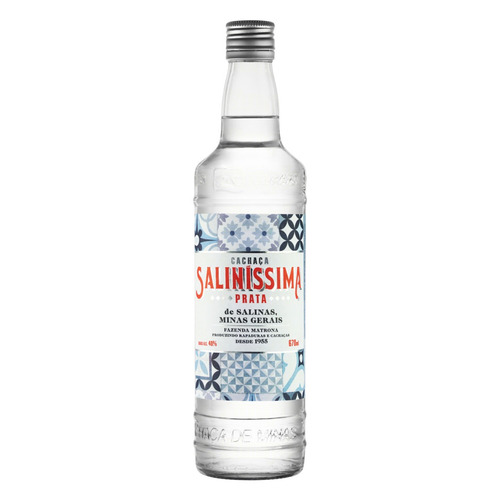 Imagem 1 de 1 de Cachaça Prata Saliníssima Garrafa 670ml