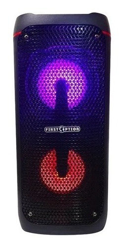 Imagem 3 de 5 de Caixa De Som Bluetooth First Option Fh402 Fm Usb Luzes Led