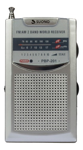 Radio Portatil Am Fm Parlante A Pilas Con Entrada Aux Usb