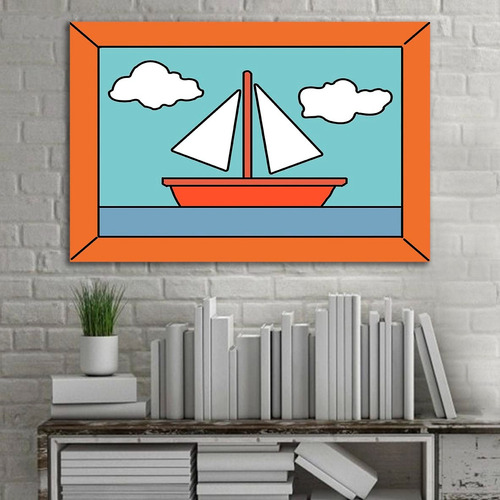 Cuadros Decorativos Series Los Simpsons Barco (60x40 Cm)