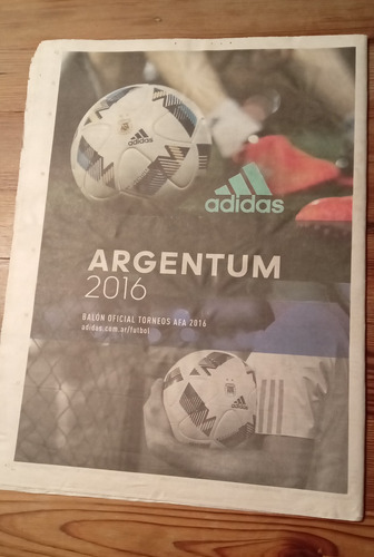 Suplemento Deport Clarín Guía 1° División 2016 Fixture 7/2 (Usado)