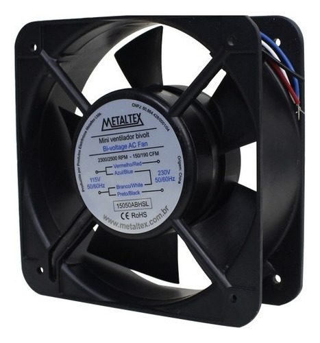 Mini Ventilador 15050d24ms 24vcc 10,5w - Metaltex