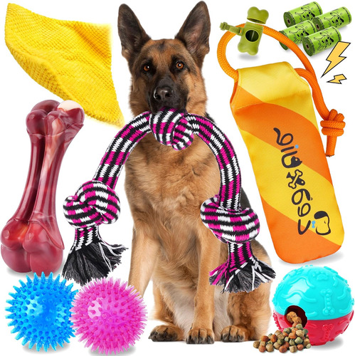 Zeaxuie Heavy Duty Dog Chew Toys Para Masticadores Agresivos