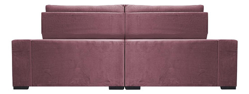 Sofá Retrátil 2,15m Cama Inbox Big Star. Com Softgel d40 Cor Rose