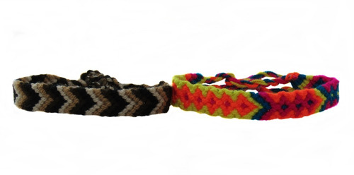 Par Manillas Pulseras Wayuu Regalo Pareja