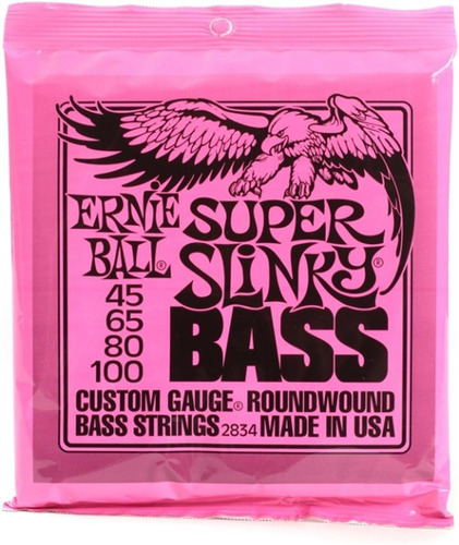 Ernie Ball Eb2834 Encordado Para Bajo 4 Cuerdas 045 100