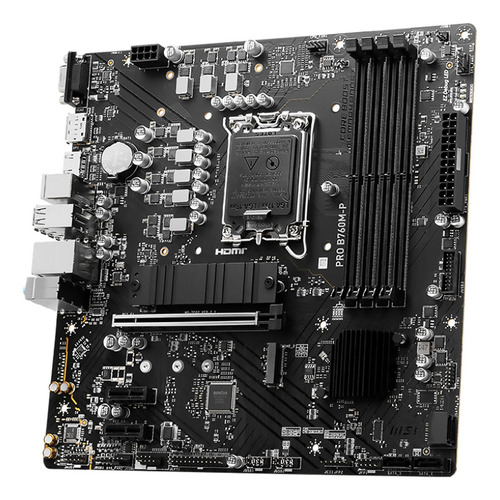 Tarjeta Madre Msi Pro B760m-p Lga1700 4x Ddr5 2x M.2 Usb-c