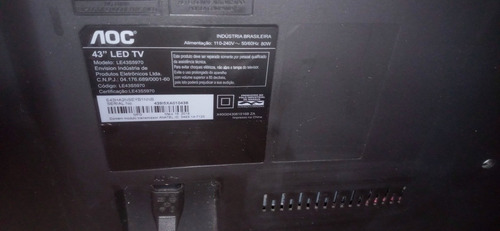 Imagem 2 de 8 de Tv Aoc Led 43 Polegadas.
