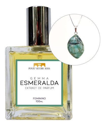 Coffret Perfume Gemma Esmeralda 100ml + Pingente De Presente