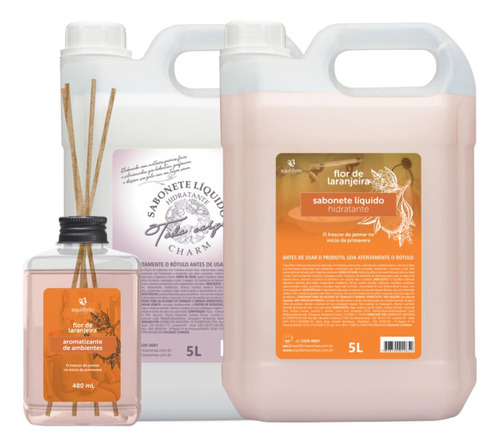 Kit Sabonetes 2x 05l E Aromatizante Stick Citrico