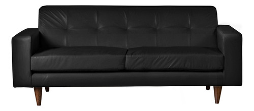 Sofa Salerno 3c Pu Negro