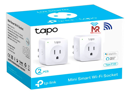 Enchufes Inteligentes Tp-link Smart Wi-fi Tapo P100 2pack