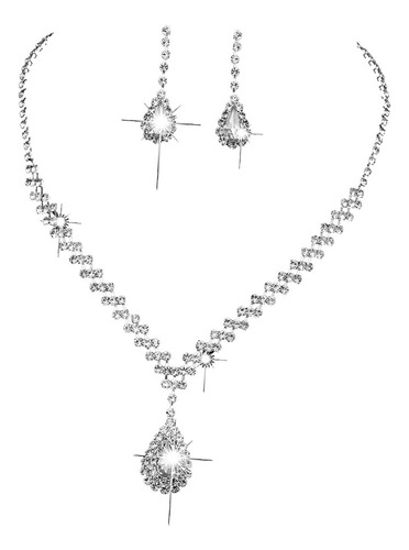 Conjuntos De Joyas De Boda Conjunto De Aretes De Collar De