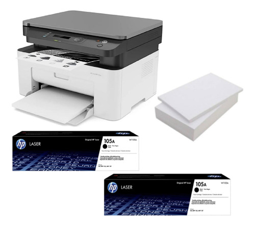 Impresora Multifuncional Hp M135w + 2 Toner Hp 105a + Resma