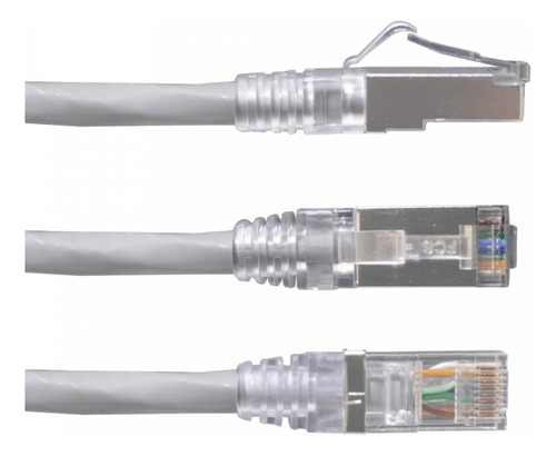 Furukawa 1mt Cat6a Gris F/utp Lszh Cable Patch Rj45 Gigalan