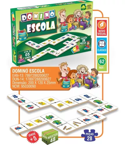 Combo 10 Jogos Educativos Memória- Dominó- Quebra - Cabeça