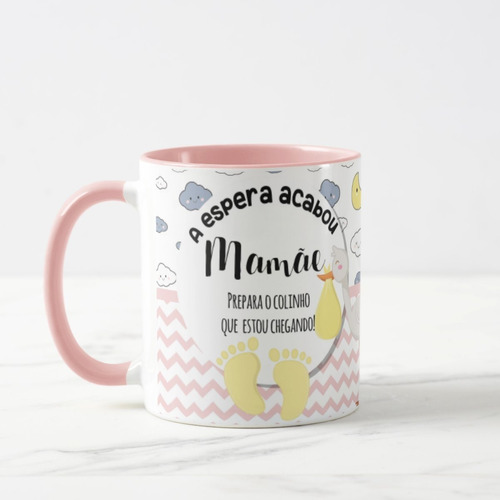Caneca Personalizada Para Presente Mamãe Grávida Gestante