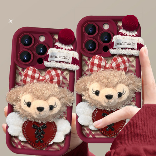 Para iPhone, Pulsera De Felpa Con Forma De Rosa Shirley 16,